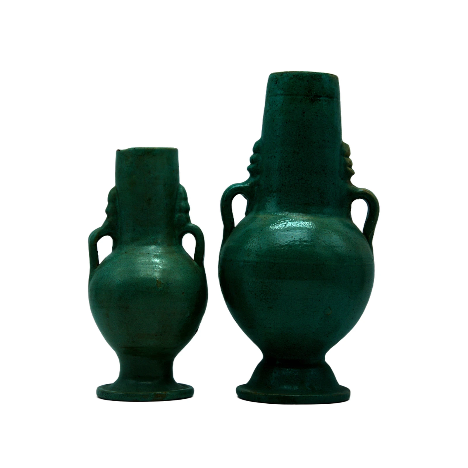 Paire Vases Turquoise - artisanat marocain TAZZRA Marrakech Paire Vases Turquoise - artisanat marocain TAZZRA Marrakech