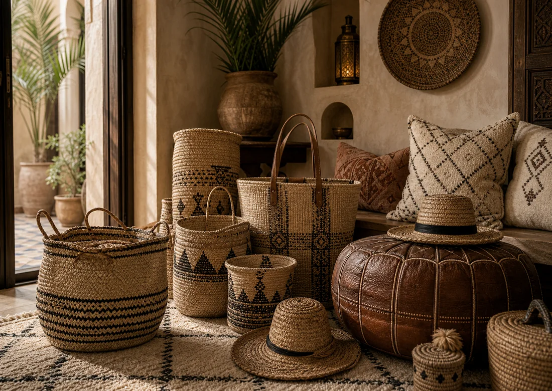 Paniers et fibres naturelles TAZZRA Marrakech