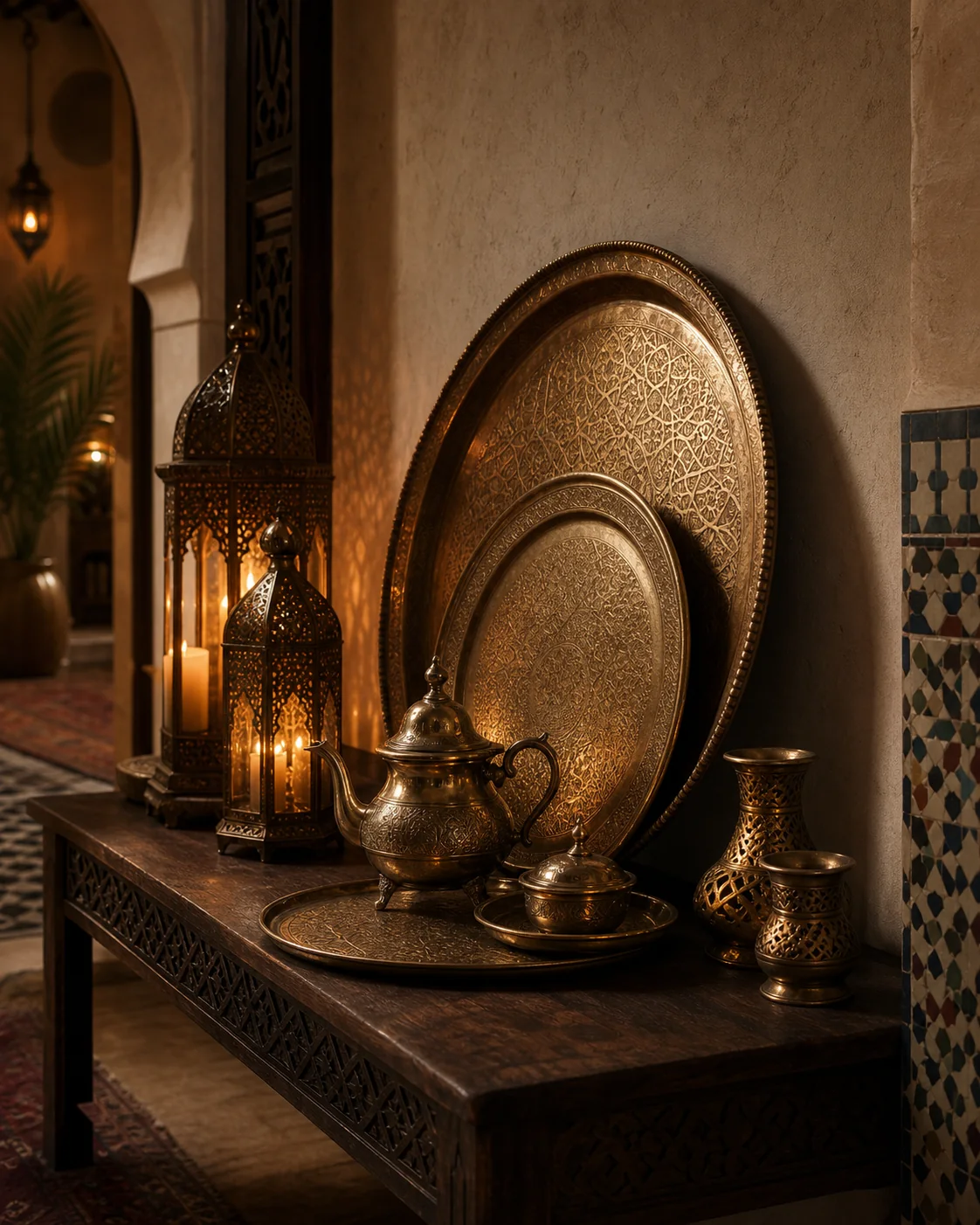 Objets en laiton et cuivre TAZZRA Marrakech