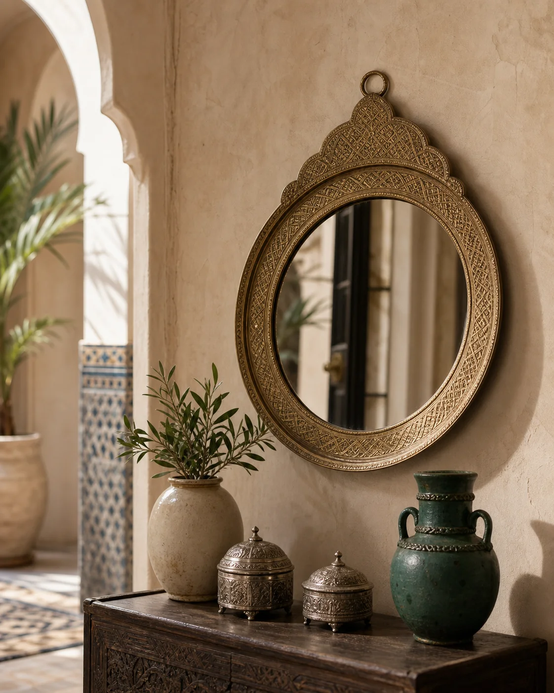 Miroirs artisanaux marocains TAZZRA Marrakech