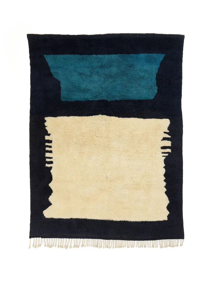 Azul Noor - tapis marocain fait main TAZZRA Marrakech Azul Noor - tapis marocain fait main TAZZRA Marrakech