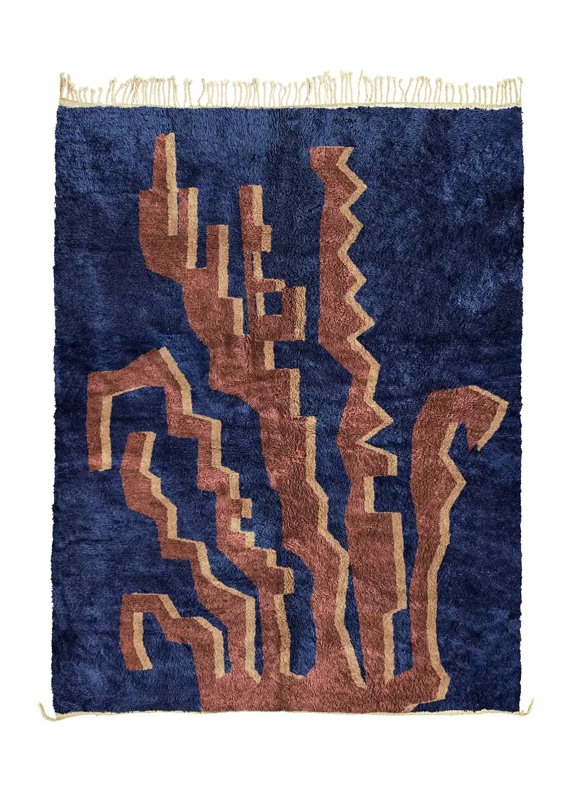 Tala Majorelle - tapis marocain fait main TAZZRA Marrakech Tala Majorelle - tapis marocain fait main TAZZRA Marrakech
