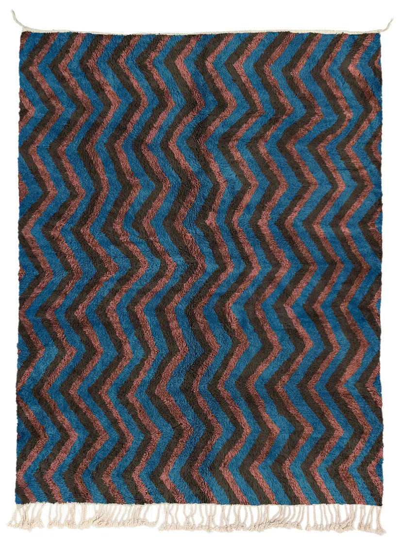 Tamda Majorelle - tapis marocain fait main TAZZRA Marrakech Tamda Majorelle - tapis marocain fait main TAZZRA Marrakech