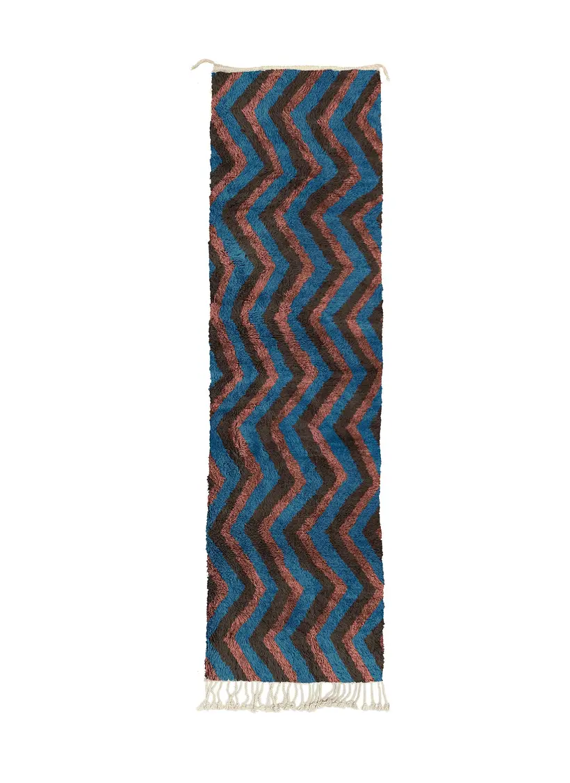 Illi Majorelle Runner - tapis marocain fait main TAZZRA Marrakech Illi Majorelle Runner - tapis marocain fait main TAZZRA Marrakech
