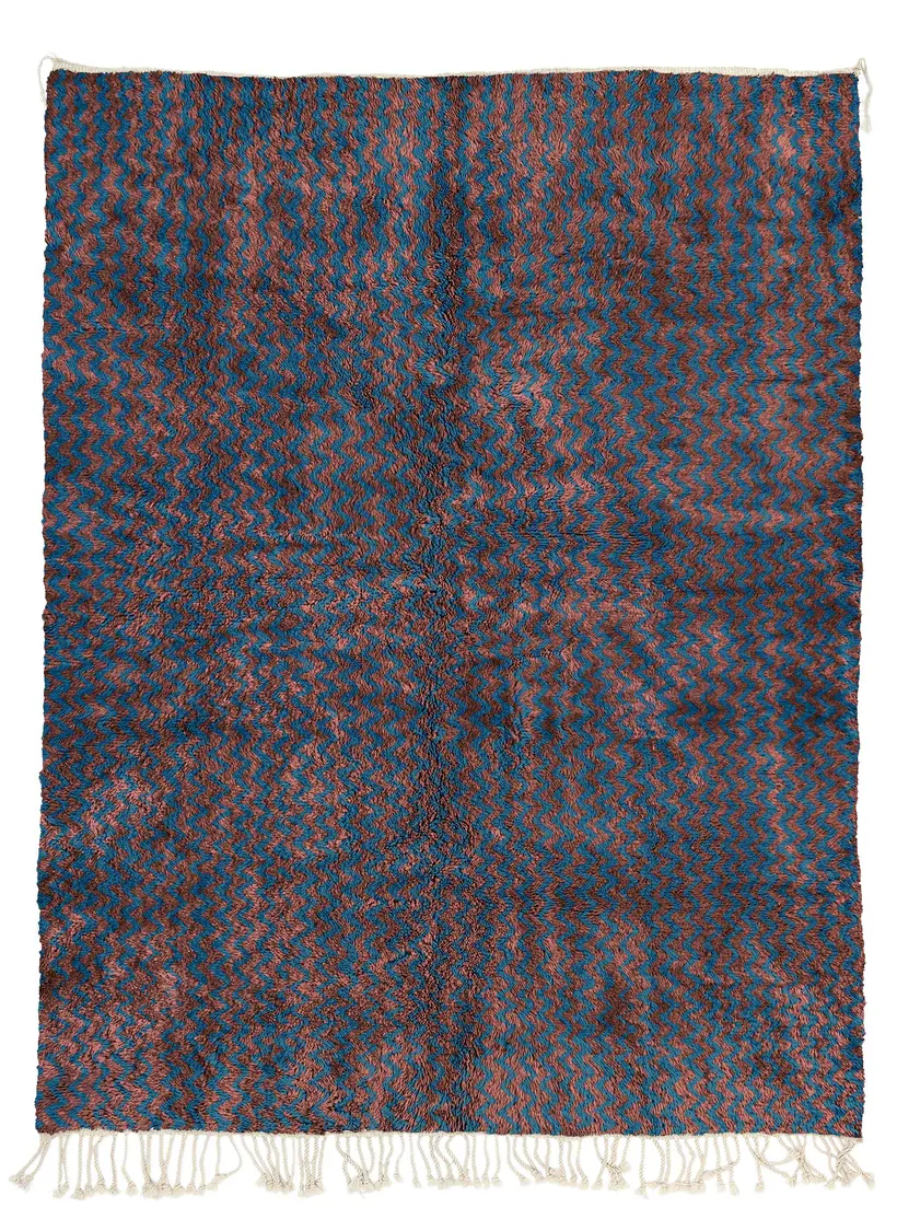 Yuba Majorelle - tapis marocain fait main TAZZRA Marrakech Yuba Majorelle - tapis marocain fait main TAZZRA Marrakech