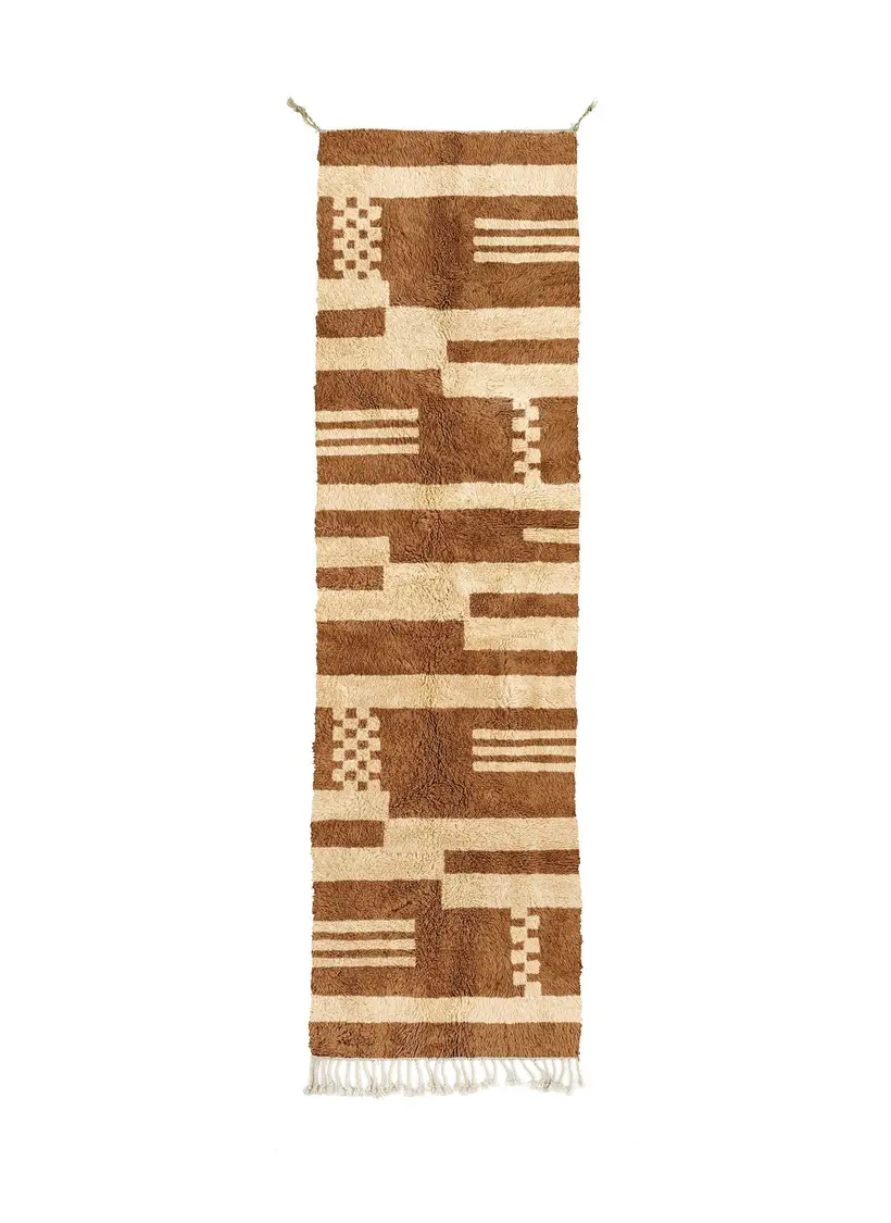 Amalu Argane Runner II - tapis marocain fait main TAZZRA Marrakech Amalu Argane Runner II - tapis marocain fait main TAZZRA Marrakech