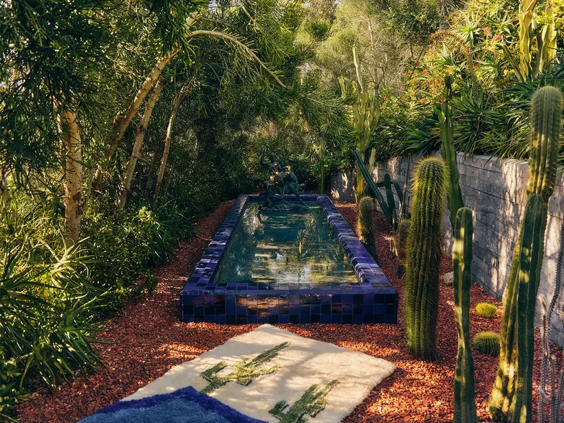Cactus Pool Delphinium Natural Wool - tapis marocain fait main TAZZRA Marrakech Cactus Pool Delphinium Natural Wool - tapis marocain fait main TAZZRA Marrakech