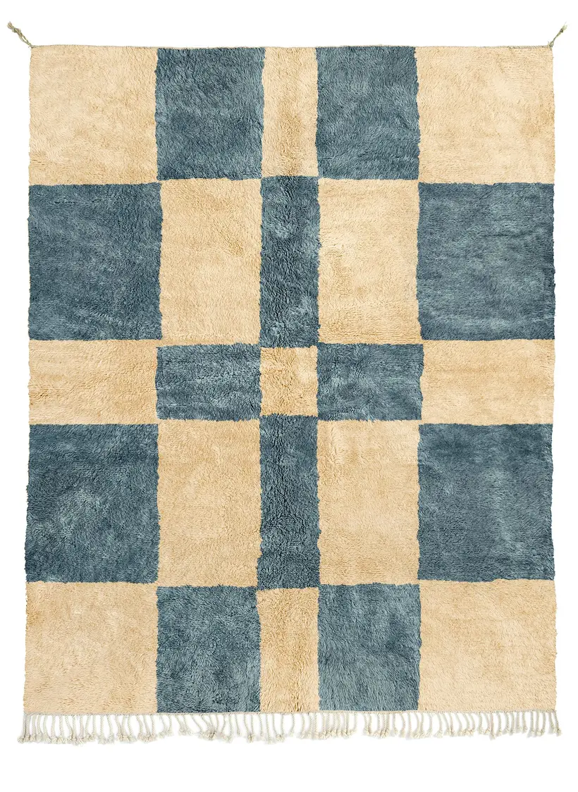 Azul Skoura - tapis marocain fait main TAZZRA Marrakech Azul Skoura - tapis marocain fait main TAZZRA Marrakech