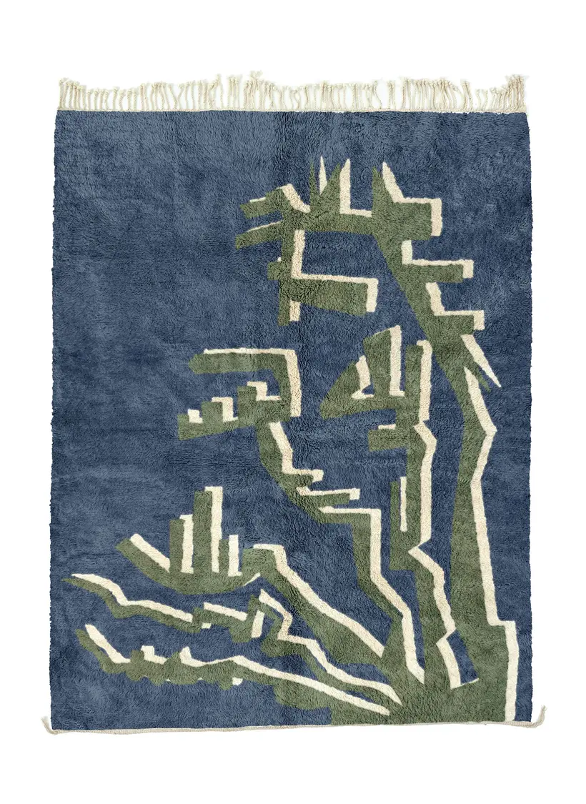 Amlal Majorelle II - tapis marocain fait main TAZZRA Marrakech Amlal Majorelle II - tapis marocain fait main TAZZRA Marrakech