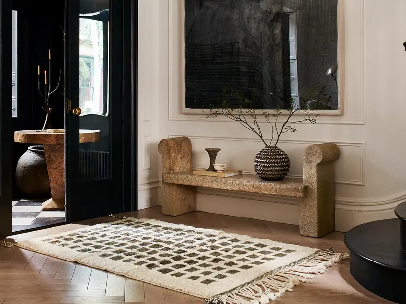 Imprint Natural Wool Sage Green - tapis marocain fait main TAZZRA Marrakech Imprint Natural Wool Sage Green - tapis marocain fait main TAZZRA Marrakech