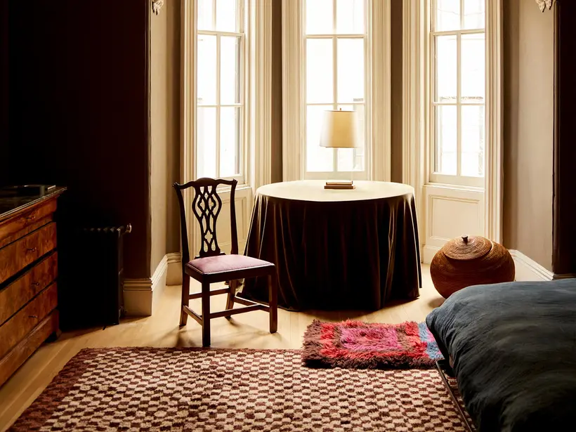 Konya Chocolate Brown Taupe - سجادة مغربية يدوية TAZZRA مراكش Konya Chocolate Brown Taupe - سجادة مغربية يدوية TAZZRA مراكش