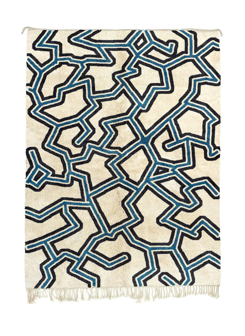 Targa Majorelle - tapis marocain fait main TAZZRA Marrakech Targa Majorelle - tapis marocain fait main TAZZRA Marrakech
