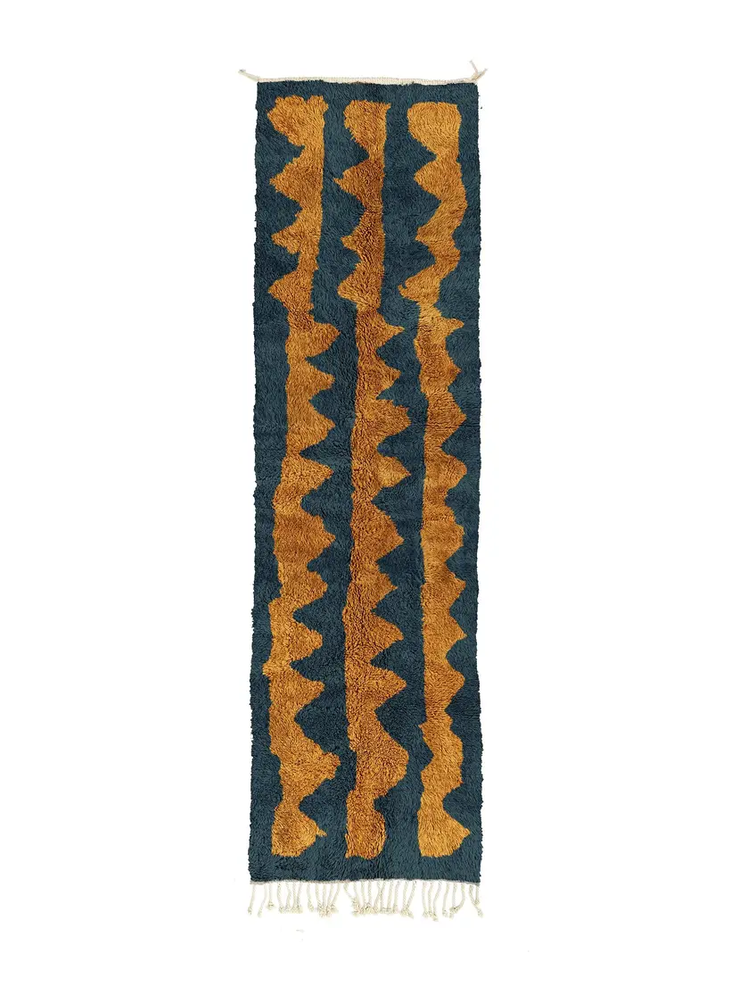 Tamesna Safran Runner - tapis marocain fait main TAZZRA Marrakech Tamesna Safran Runner - tapis marocain fait main TAZZRA Marrakech