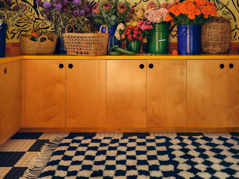 Pavilion Tiles Oat Midnight Black - tapis marocain fait main TAZZRA Marrakech Pavilion Tiles Oat Midnight Black - tapis marocain fait main TAZZRA Marrakech