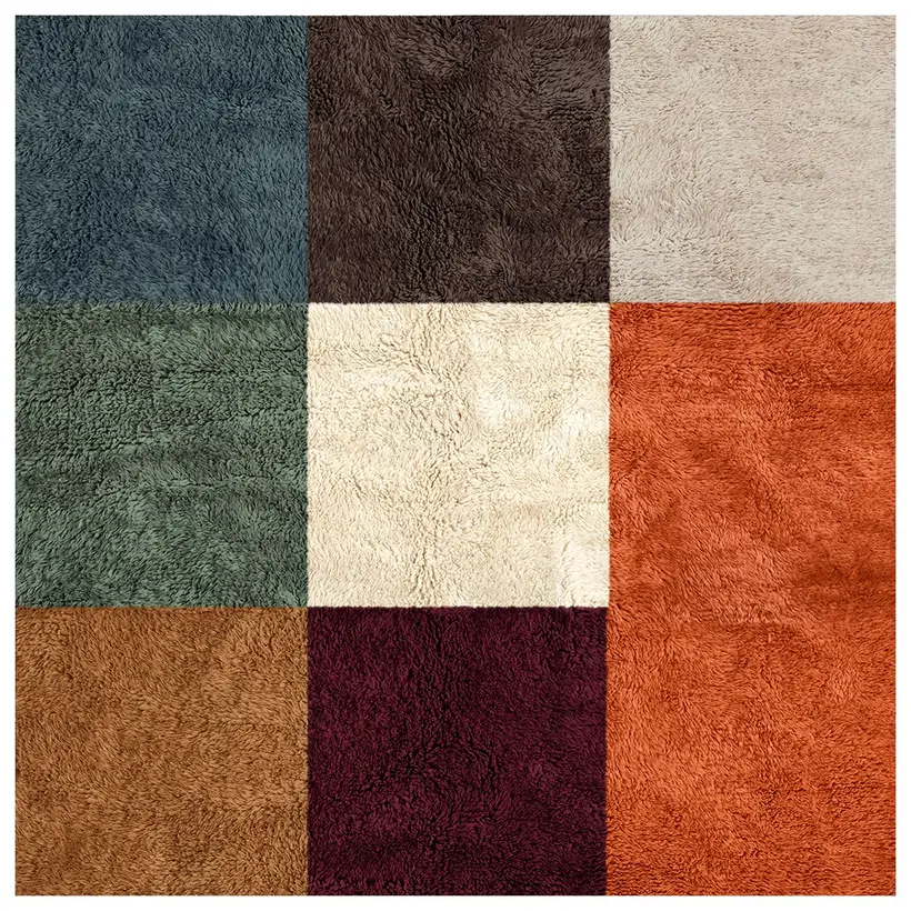Izil Ambre Pompon - tapis marocain fait main TAZZRA Marrakech Izil Ambre Pompon - tapis marocain fait main TAZZRA Marrakech