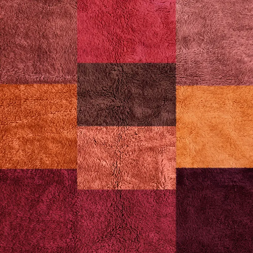 Anzar Henna Pompon - tapis marocain fait main TAZZRA Marrakech Anzar Henna Pompon - tapis marocain fait main TAZZRA Marrakech