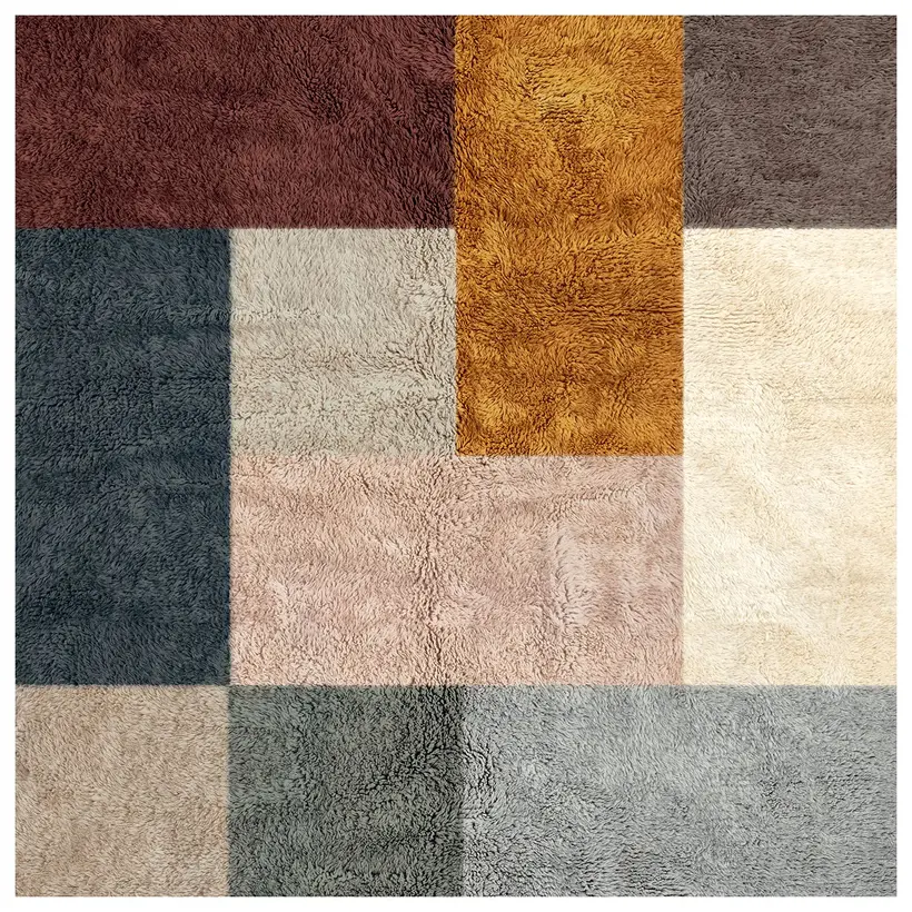Amalu Ambre Pompon - tapis marocain fait main TAZZRA Marrakech Amalu Ambre Pompon - tapis marocain fait main TAZZRA Marrakech