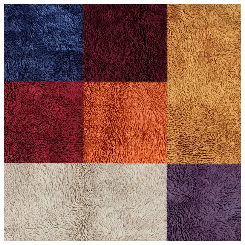 Dihya Safran Pompon - tapis marocain fait main TAZZRA Marrakech Dihya Safran Pompon - tapis marocain fait main TAZZRA Marrakech