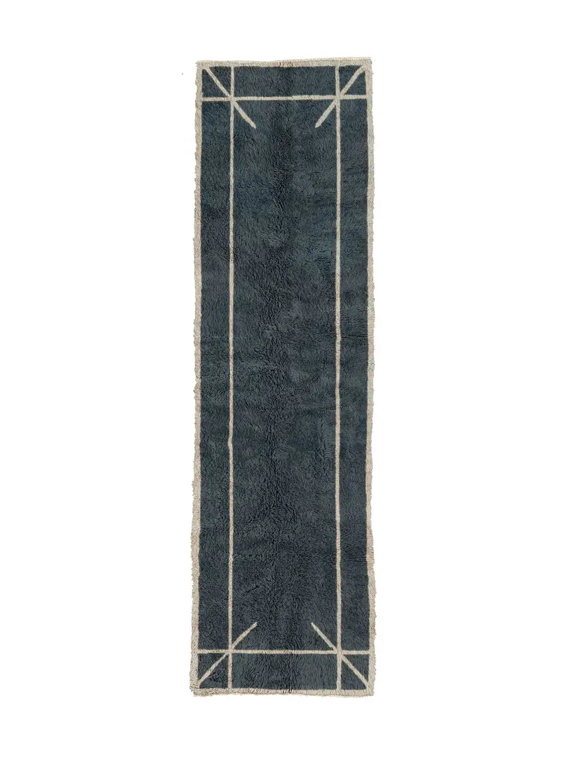 Dihya Majorelle Runner - tapis marocain fait main TAZZRA Marrakech Dihya Majorelle Runner - tapis marocain fait main TAZZRA Marrakech