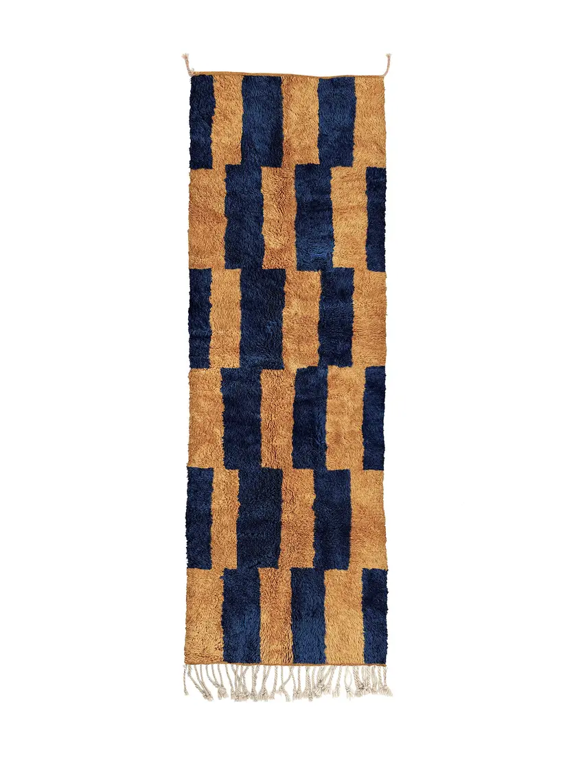 Adrar Majorelle Runner - tapis marocain fait main TAZZRA Marrakech Adrar Majorelle Runner - tapis marocain fait main TAZZRA Marrakech