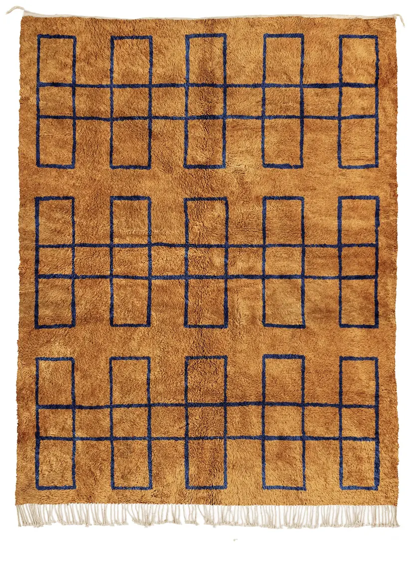 Adrar Majorelle - tapis marocain fait main TAZZRA Marrakech Adrar Majorelle - tapis marocain fait main TAZZRA Marrakech