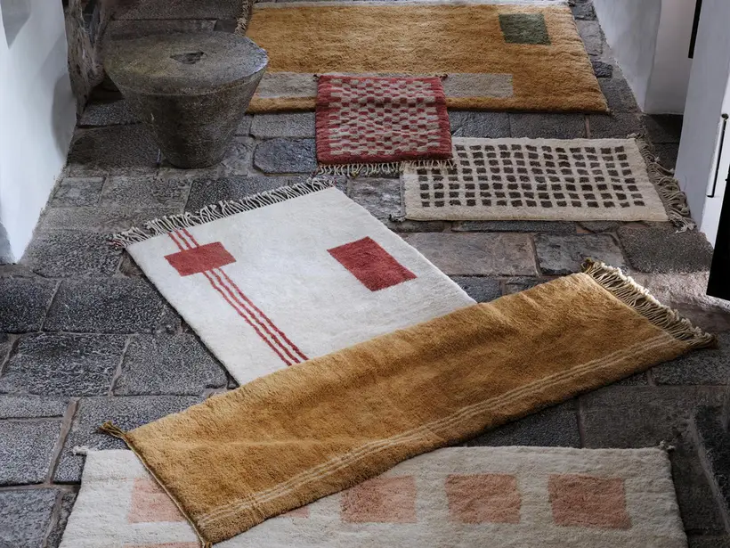 Throughline Natural Wool Sienna - handmade Moroccan rug by TAZZRA Marrakech Throughline Natural Wool Sienna - handmade Moroccan rug by TAZZRA Marrakech