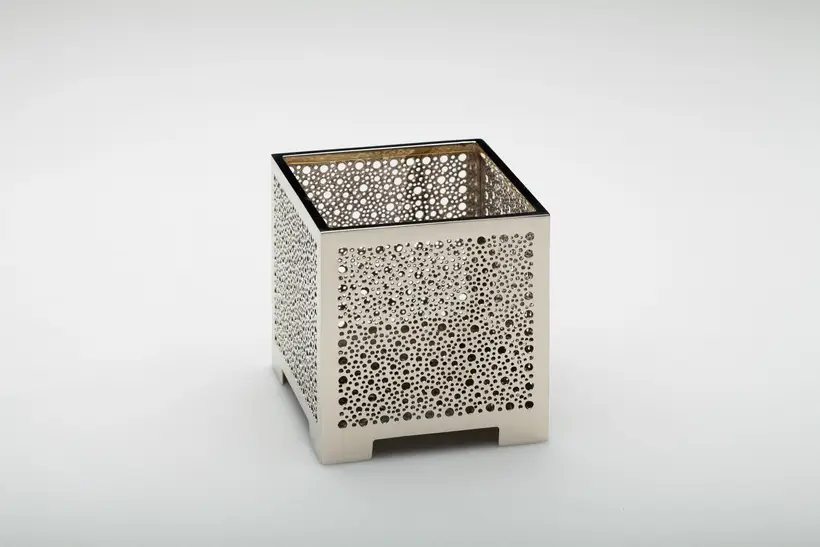 Candle Holder Square Box Liquid Light - artisanat marocain TAZZRA Marrakech Candle Holder Square Box Liquid Light - artisanat marocain TAZZRA Marrakech