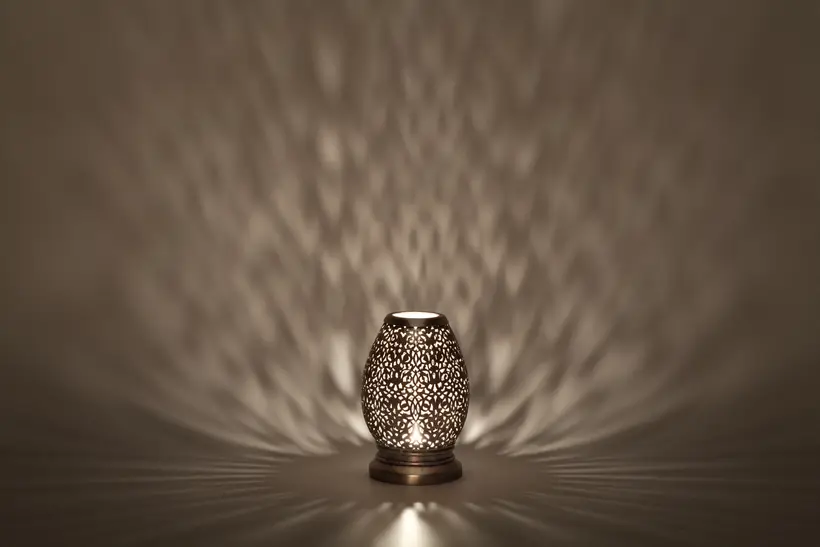 Candleholder Mini Amphora Floral - artesanía marroquí TAZZRA Marrakech Candleholder Mini Amphora Floral - artesanía marroquí TAZZRA Marrakech