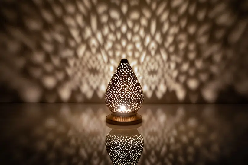 Candleholder Mini Lotus Floral - artisanat marocain TAZZRA Marrakech Candleholder Mini Lotus Floral - artisanat marocain TAZZRA Marrakech
