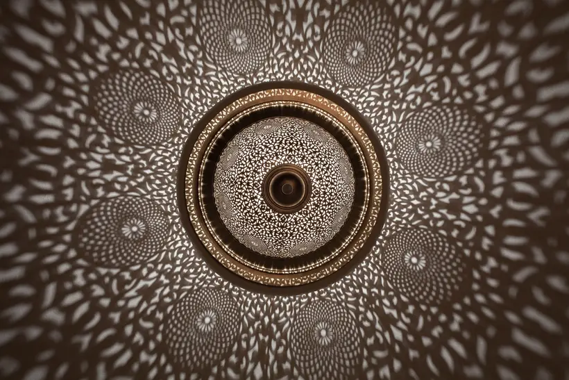 Ceiling Light Dome Floral - artisanat marocain TAZZRA Marrakech Ceiling Light Dome Floral - artisanat marocain TAZZRA Marrakech