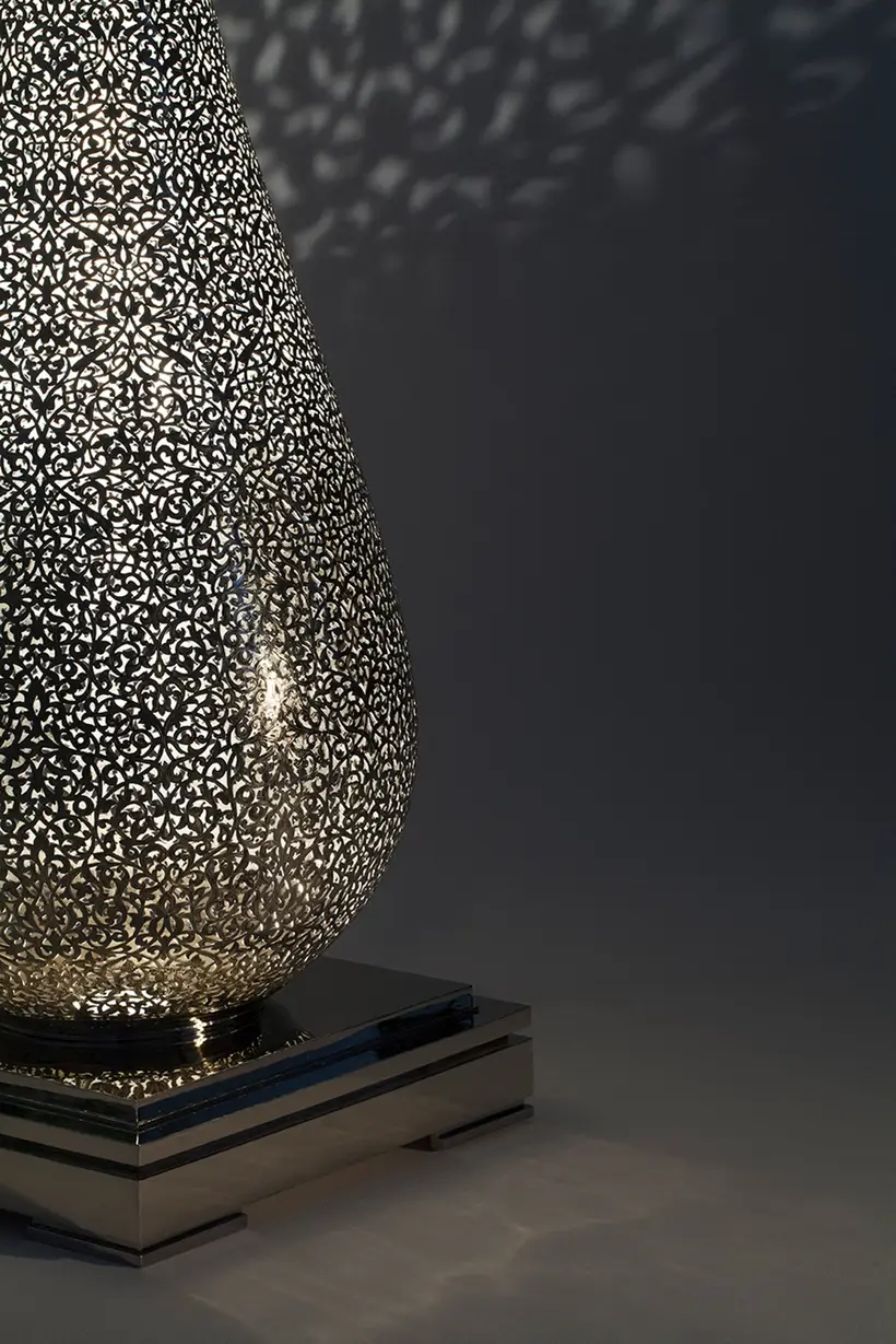 Floor Lamp High Flame Floral - Moroccan artisan object by TAZZRA Marrakech Floor Lamp High Flame Floral - Moroccan artisan object by TAZZRA Marrakech
