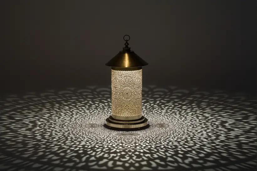 Floor Lamp Round Oriental Floral - artisanat marocain TAZZRA Marrakech Floor Lamp Round Oriental Floral - artisanat marocain TAZZRA Marrakech