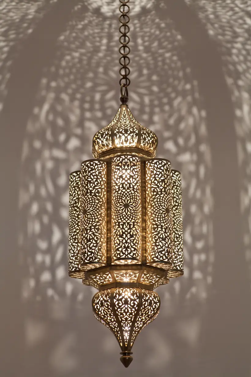 Pendant Andalous Floral - artisanat marocain TAZZRA Marrakech Pendant Andalous Floral - artisanat marocain TAZZRA Marrakech