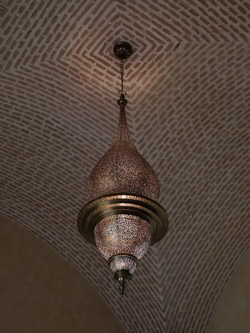 Pendant Flame Floral - artisanat marocain TAZZRA Marrakech