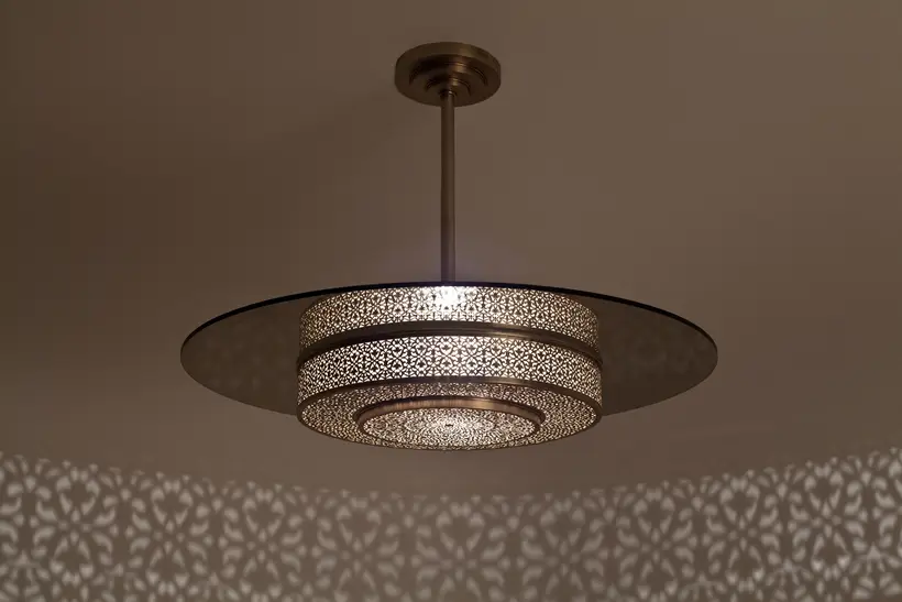 Fanous Yuba Ambre - pièce d’artisanat marocain TAZZRA Marrakech