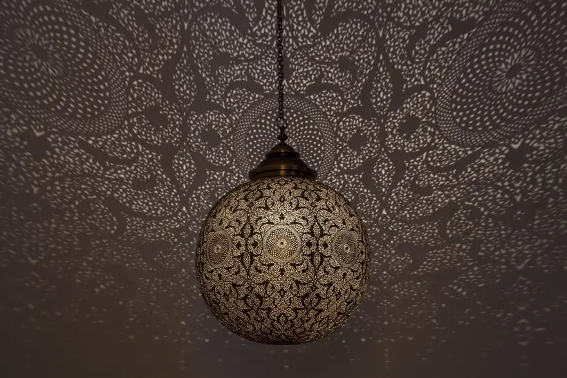 Fanous Targa Tadelakt - pièce d’artisanat marocain TAZZRA Marrakech