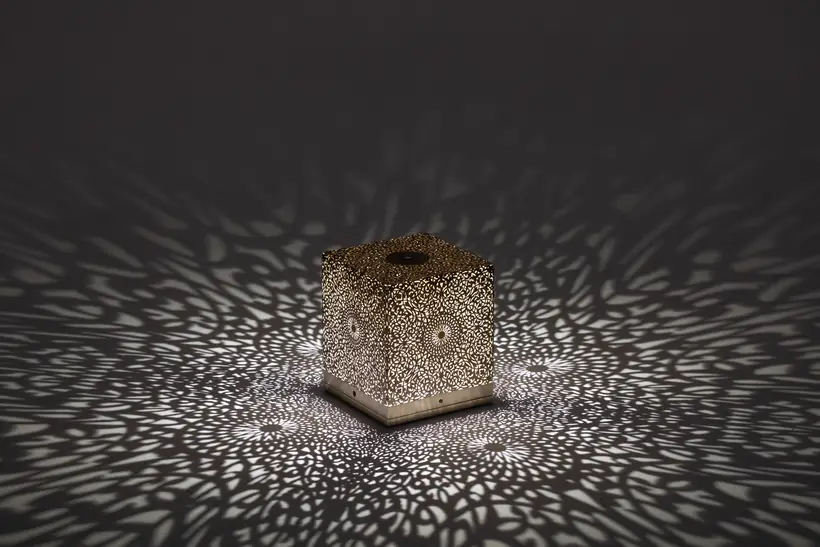 Table Lamp Battery Cube Floral - artesanía marroquí TAZZRA Marrakech Table Lamp Battery Cube Floral - artesanía marroquí TAZZRA Marrakech