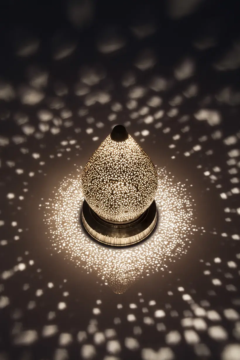 Table Lamp Battery Lotus Floral - artisanat marocain TAZZRA Marrakech Table Lamp Battery Lotus Floral - artisanat marocain TAZZRA Marrakech