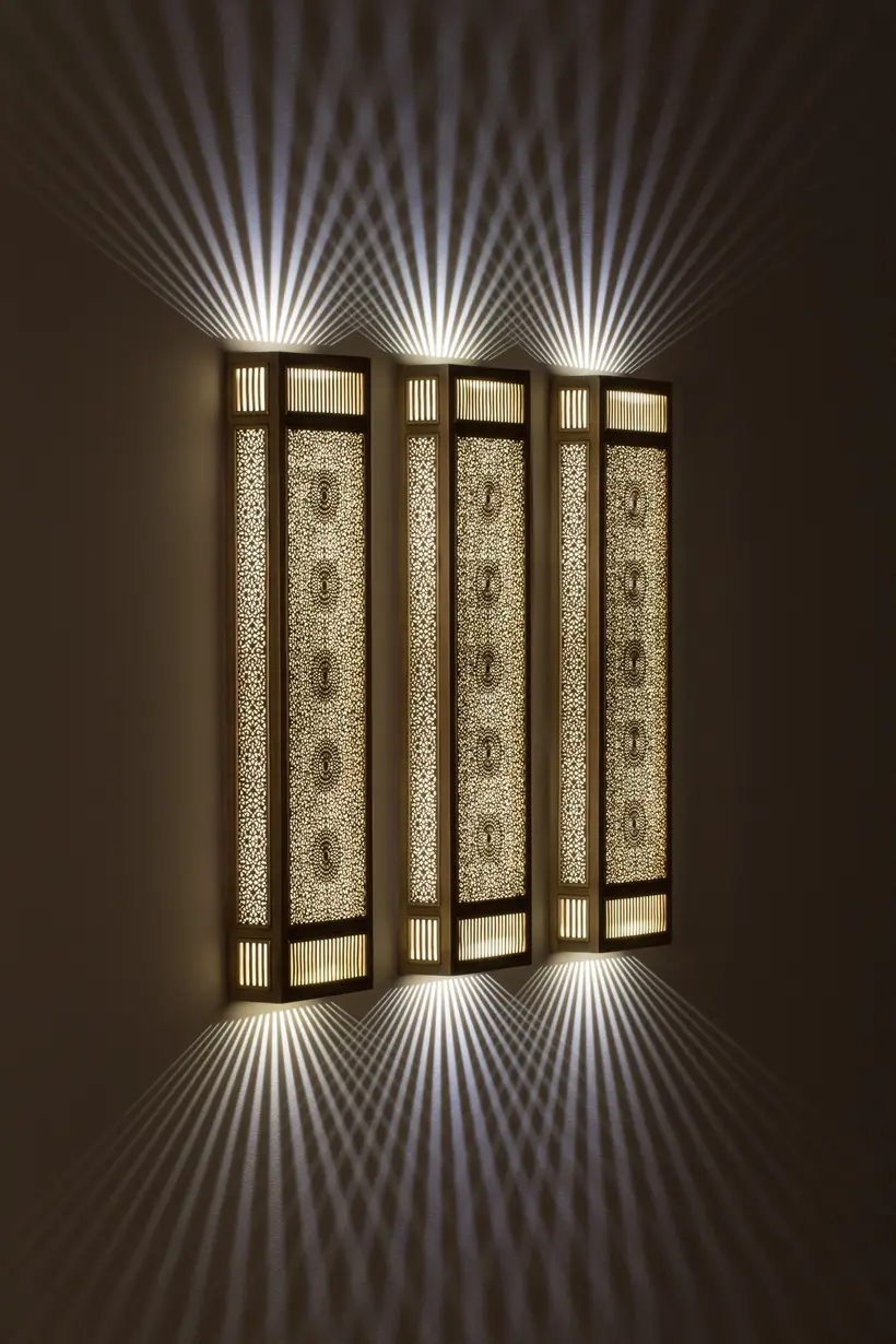 Wall Light Rectangular Box Floral - marokkanisches Kunsthandwerk TAZZRA Marrakesch