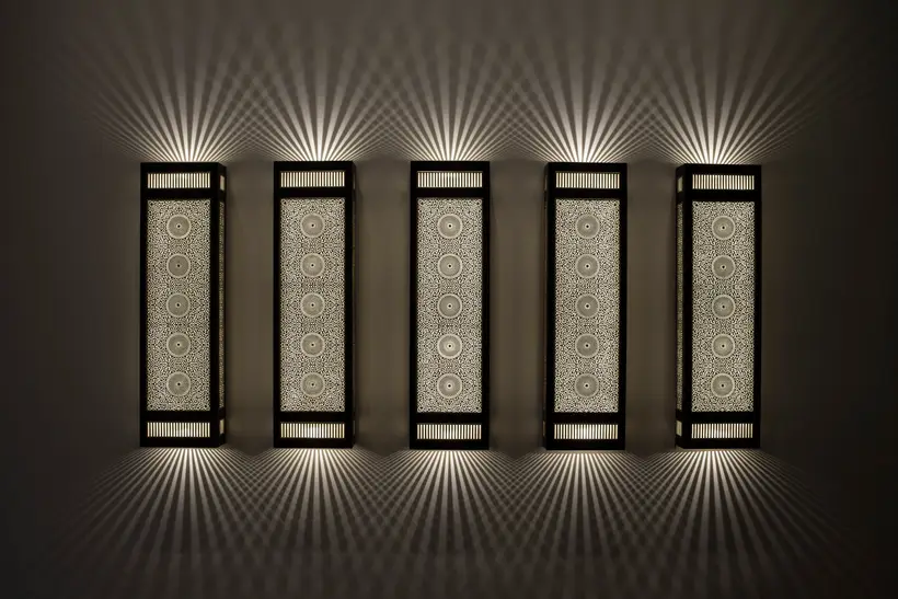 Wall Light Rectangular Box Floral - marokkanisches Kunsthandwerk TAZZRA Marrakesch
