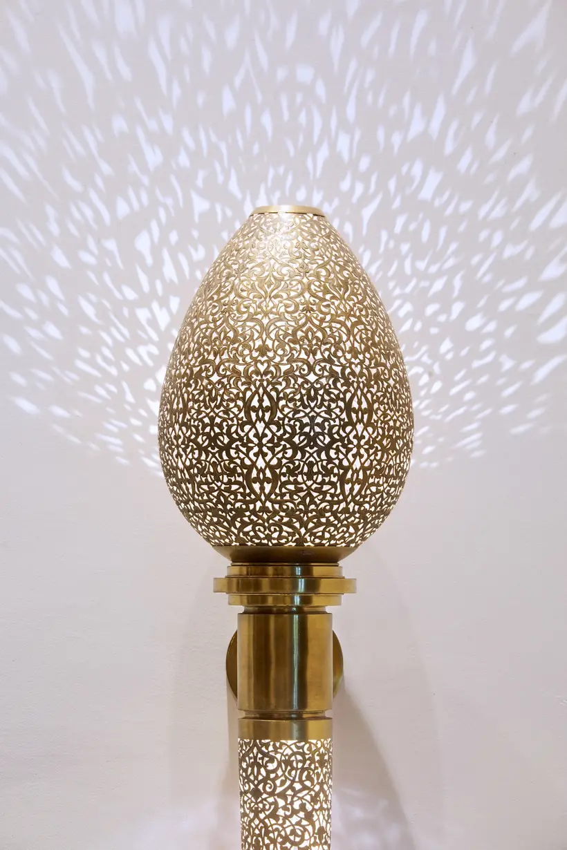 Wall Light Ruspoli Torch Floral - marokkanisches Kunsthandwerk TAZZRA Marrakesch Wall Light Ruspoli Torch Floral - marokkanisches Kunsthandwerk TAZZRA Marrakesch
