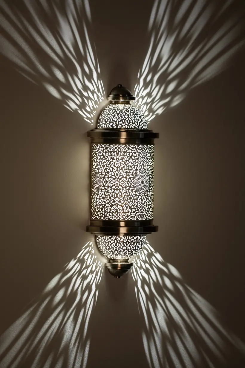 Wall Light Treville Barrel Floral - قطعة حرفية مغربية TAZZRA مراكش Wall Light Treville Barrel Floral - قطعة حرفية مغربية TAZZRA مراكش